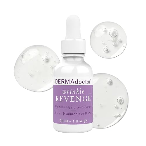 DERMAdoctor Serum For Face Anti Aging, Wrinkle Revenge Hyaluronic Acid Serum for Face, Dermatologist Formulated Hydrating Serum, Wrinkle Filler Beauty & Personal Care DERMAdoctor