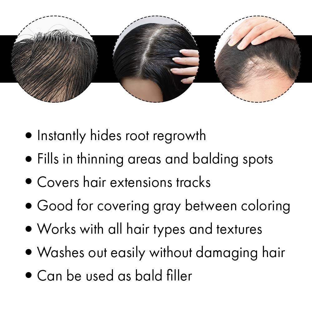 JEROME RUSSELL Hair Color Thickener - Jet Black Beauty & Personal Care Jerome Russell