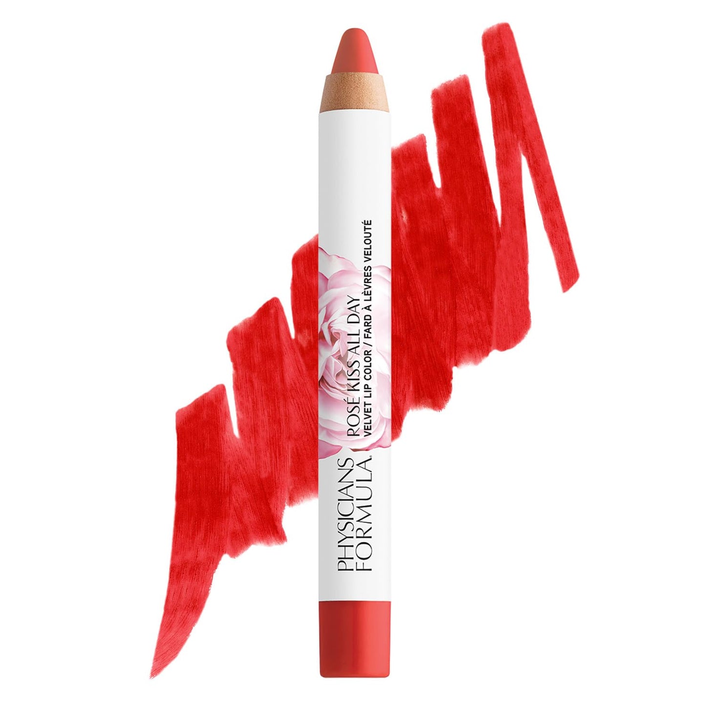 Physicians Formula Rosé Kiss All Day Velvet Lipstick Lip Color Makeup, Red Hot Lips | Dermatologist Tested, Clinicially Tested Beauty & Personal Care Physicians Formula