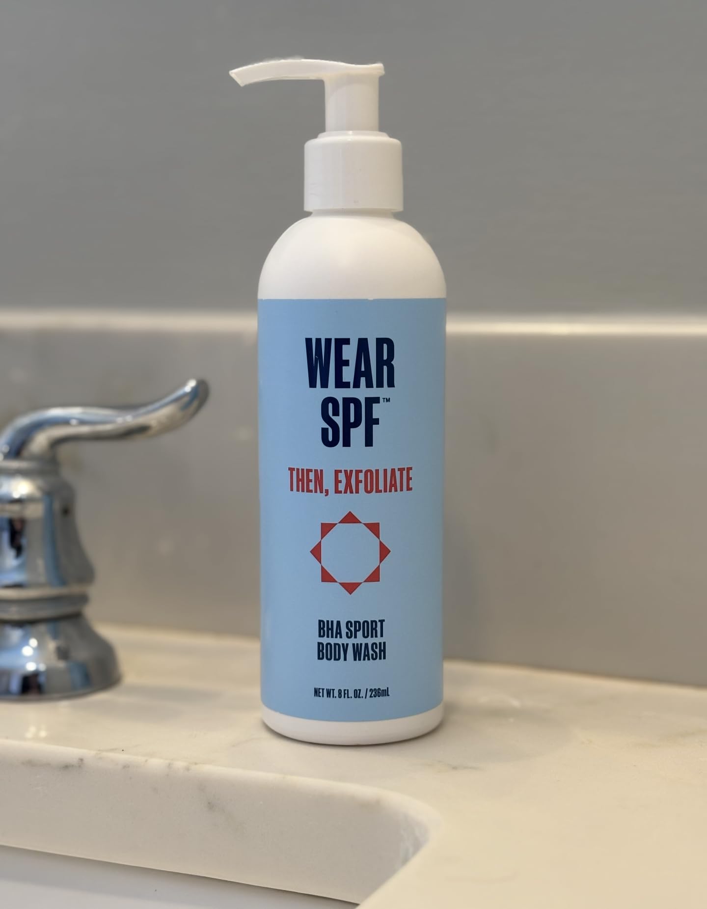 WearSPF BHA Sport Body Wash - 1% Salicylic Acid for Bacne, Exfoliating & Refreshing, 8 oz 2-pack Beauty & Personal Care WearSPF