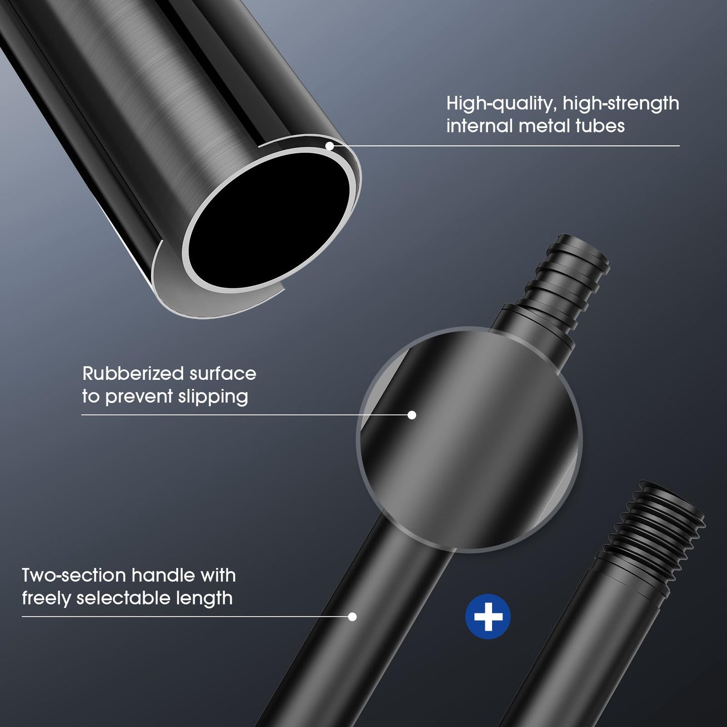 ZOMU Back Shavers for Men:Back Hair Shaver and Body Shavers for Men with Safety Blade Technology & Ergonomic DIY Long Handle, Wet or Dry Shaving Beauty and Personal Care ZOMU