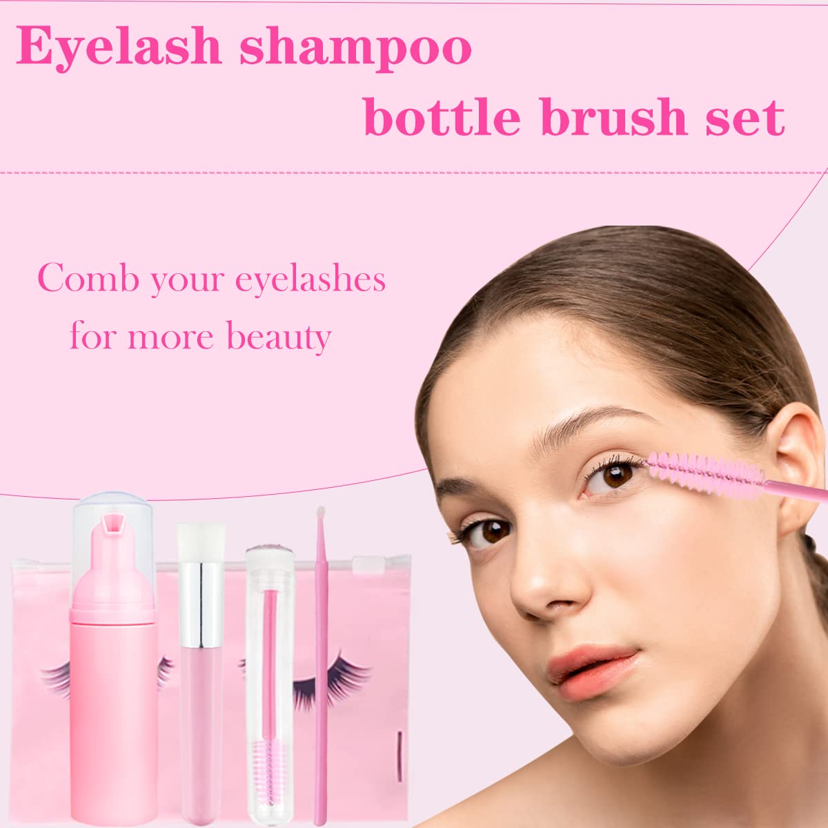 140 Pcs Eyelash Shampoo Bottle Brushs Set,10 Pcs Eyelash Shampoo Brush, 10 Pcs Eyelash Brush Tube,10 Pcs Eyelash Shampoos Bottle,10 Pcs Eyelash Care Beauty & Personal Care LINTIY