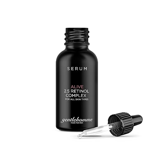 Gentlehomme Men's Anti-Aging Retinol Serum - Hydrating Serum with Hyaluronic Acid, Vitamin B6, and Aloe Vera - Reduces Signs of Aging, Dark Spots Beauty & Personal Care Gentlehomme