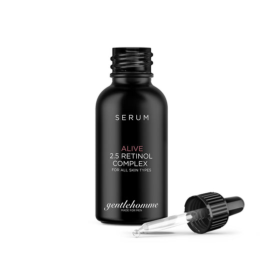Gentlehomme Men's Anti-Aging Retinol Serum - Hydrating Serum with Hyaluronic Acid, Vitamin B6, and Aloe Vera - Reduces Signs of Aging, Dark Spots Beauty & Personal Care Gentlehomme