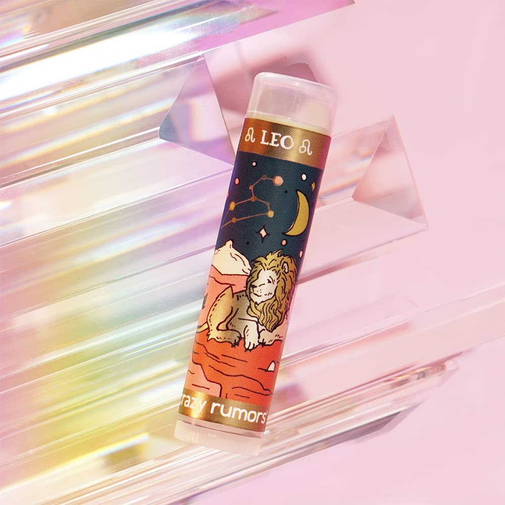 Crazy Rumors Leo Zodiac All Natural, Plant Based Lip Balm to Moisturize and Nourish your Lips - Fire Blend (Sweet Orange, Fresh Berry, Aromatic Spice) Beauty and Personal Care Crazy Rumors