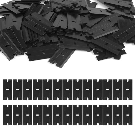 Hair Extension Tool for Tape In Extensions 50Pcs Plastic Razor Blade Double Edged Scraper Blades for Sticker Scraper Tool Hair Extension Tape Remover Beauty and Personal Care Hair Want