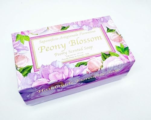 Saponificio Artigianale Fiorentino Peony Blossom Soap 300gr (10.5 oz) - Made in Italy Beauty & Personal Care Saponificio Artigianale Fiorentino