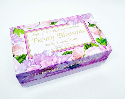 Saponificio Artigianale Fiorentino Peony Blossom Soap 300gr (10.5 oz) - Made in Italy Beauty & Personal Care Saponificio Artigianale Fiorentino