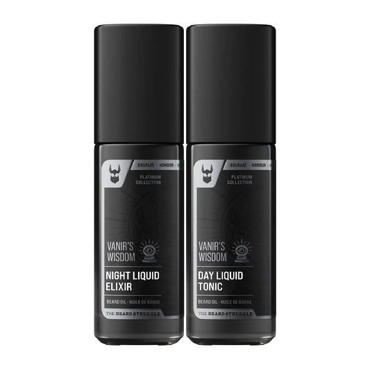 The Beard Struggle Tonic + Elixir Beard Oil Bundle - Platinum Collection - Grooming Beard Oil - Softens, Moisturizers, and Strengthens Beard Growth Beauty and Personal Care The Beard Struggle