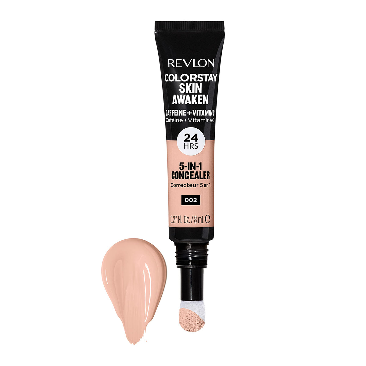 Revlon ColorStay Skin Awaken 5-in-1 Concealer, Lightweight, Creamy Longlasting Face Makeup with Caffeine & Vitamin C, For Imperfections, Dark Circles Beauty & Personal Care REVLON