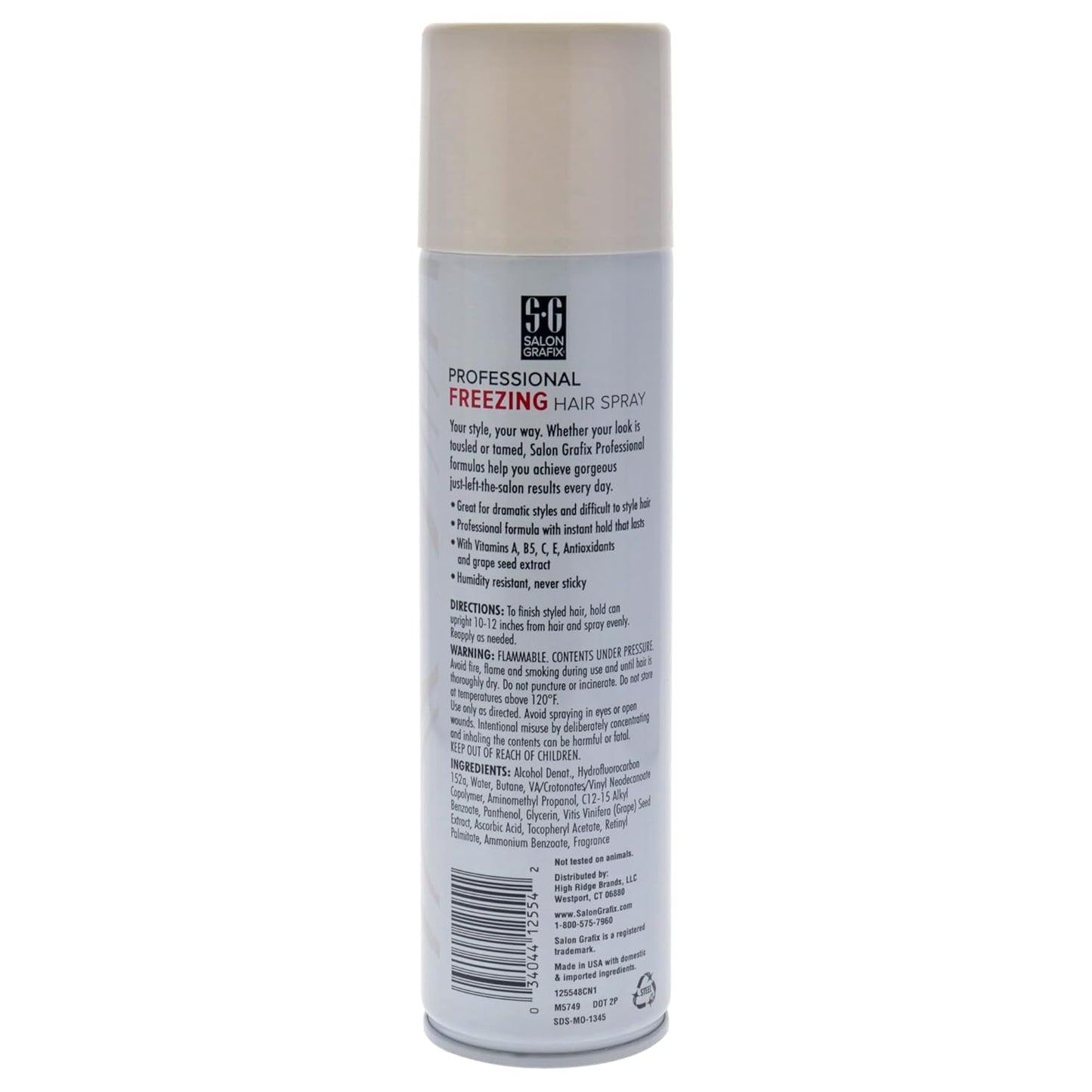 Salon Grafix Freezing Hair Spray Mega Hold - Quick-Drying Hairspray for Women and Men - Volumizing Formula - Professional Quality Results - 6 pc Beauty & Personal Care Salon Grafix