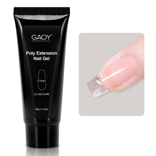 GAOY Poly Gel - 60g Builder Gel Nail Enhancement - Morandi Gray, DIY at Home Beauty and Personal Care GAOY Default Title