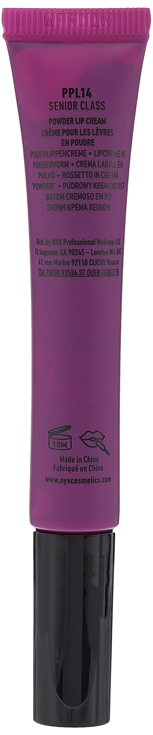 NYX PROFESSIONAL MAKEUP Powder Puff Lippie Lip Cream, Liquid Lipstick - Senior Class (Plum Purple) Beauty & Personal Care NYX PROFESSIONAL MAKEUP