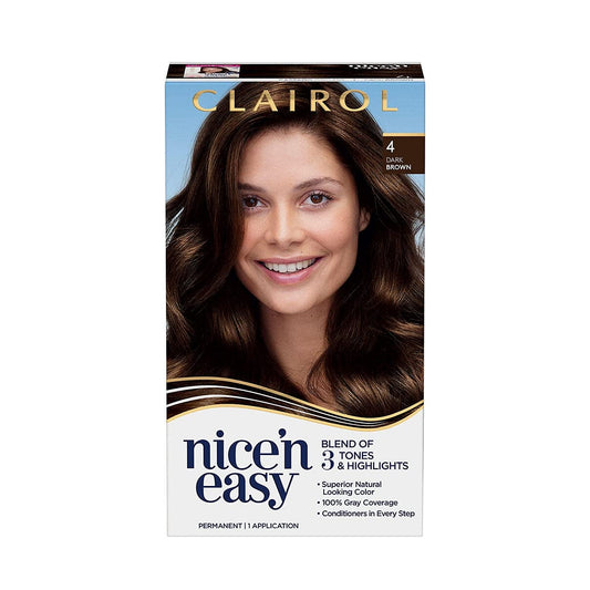 Clairol Nice 'n Easy Permanent Color,[4] Dark Brown, 1 Count Beauty & Personal Care Clairol