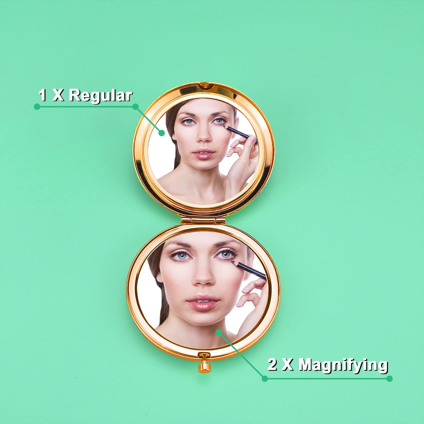 Inspirational Gift for Women Encouragement Gift Compact Makeup Mirror for Her Motivational Birthday Gift for Mom Daughter Folding Makeup Mirror Beauty & Personal Care Mwphuy