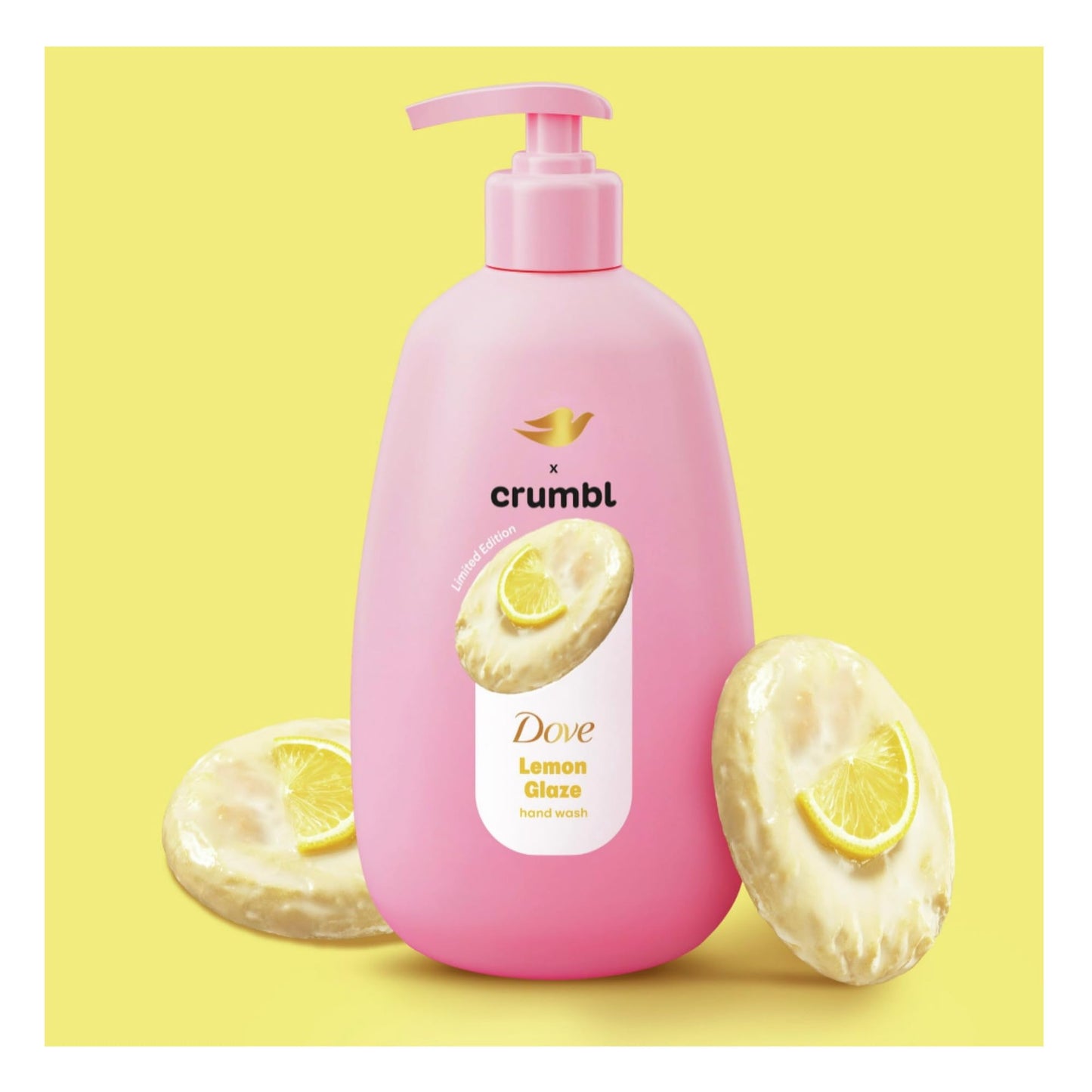Dove X Crumbl Moisturizing Liquid Hand Wash Lemon Glaze | 2-pack, of 12 oz Hand Wash with Pump | Limited Edition (Lemon Glaze) Beauty & Personal Care Dove