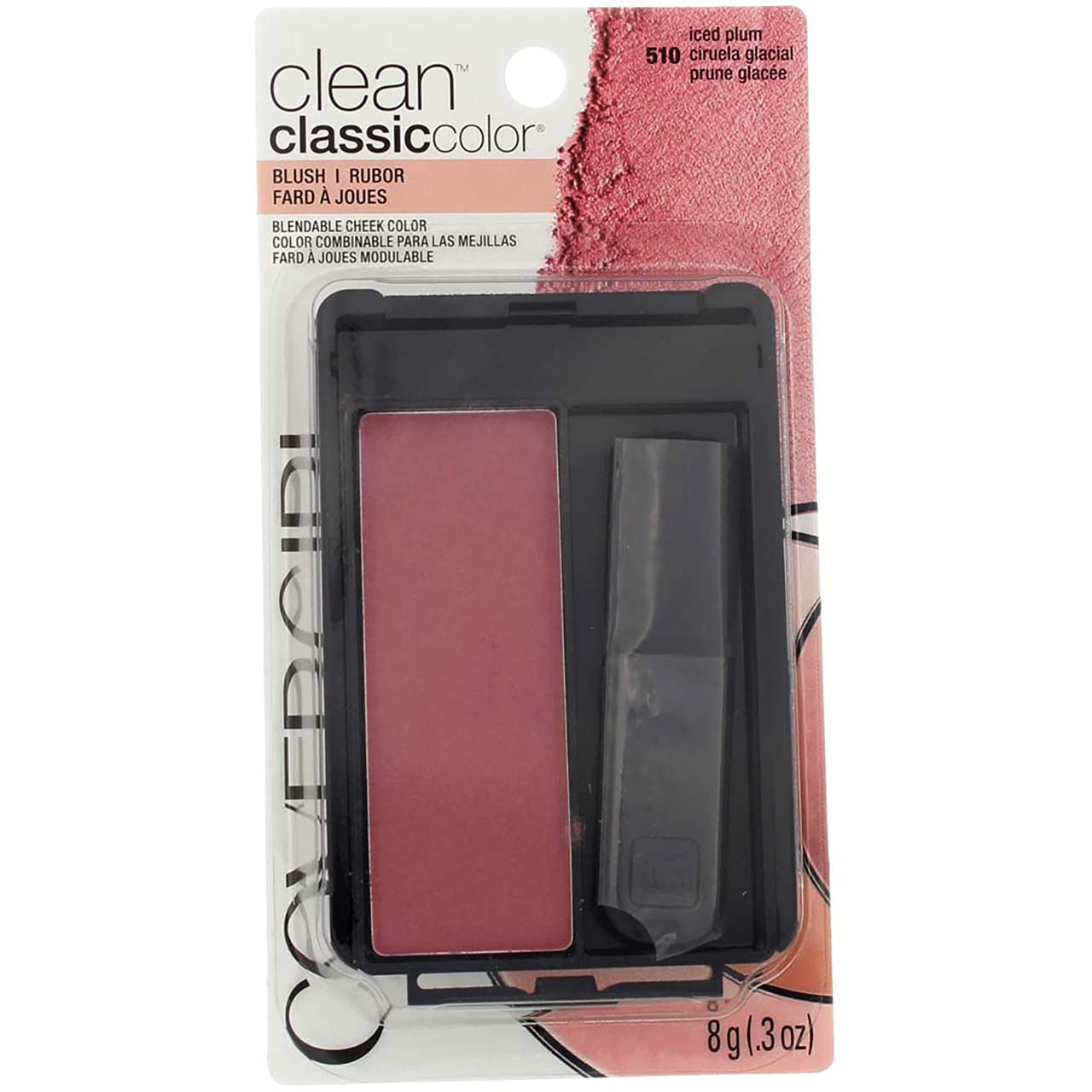 CoverGirl Classic Color Blush, Iced Plum [510], 0.3 oz (Pack of 3) Beauty & Personal Care COVERGIRL