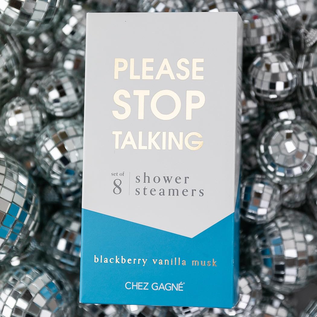 Aromatherapy Shower Steamers - Please Stop Talking - BlackBerry Vanilla Musk, Set of 8 - Vegan, Cruelty-Free, Made in USA - Paraben, Sulfate Beauty and Personal Care Chez Gagné