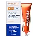 AcneFree Terminator 10 Acne Spot Treatment with Benzoyl Peroxide 10% Maximum Strength Acne Cream Treatment, 1 Ounce - Pack Of 1 Beauty & Personal Care AcneFree