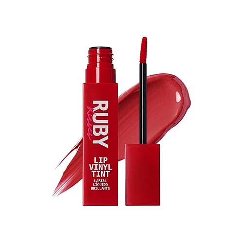 Ruby Kisses Lip Vinyl Tint - High-Pigment, Transfer-Proof, Smudge-Proof Liquid Lipstick, Soft-Satin Shine, Lightweight Makeup, Long-Lasting Lip-gloss Beauty & Personal Care Ruby Kisses