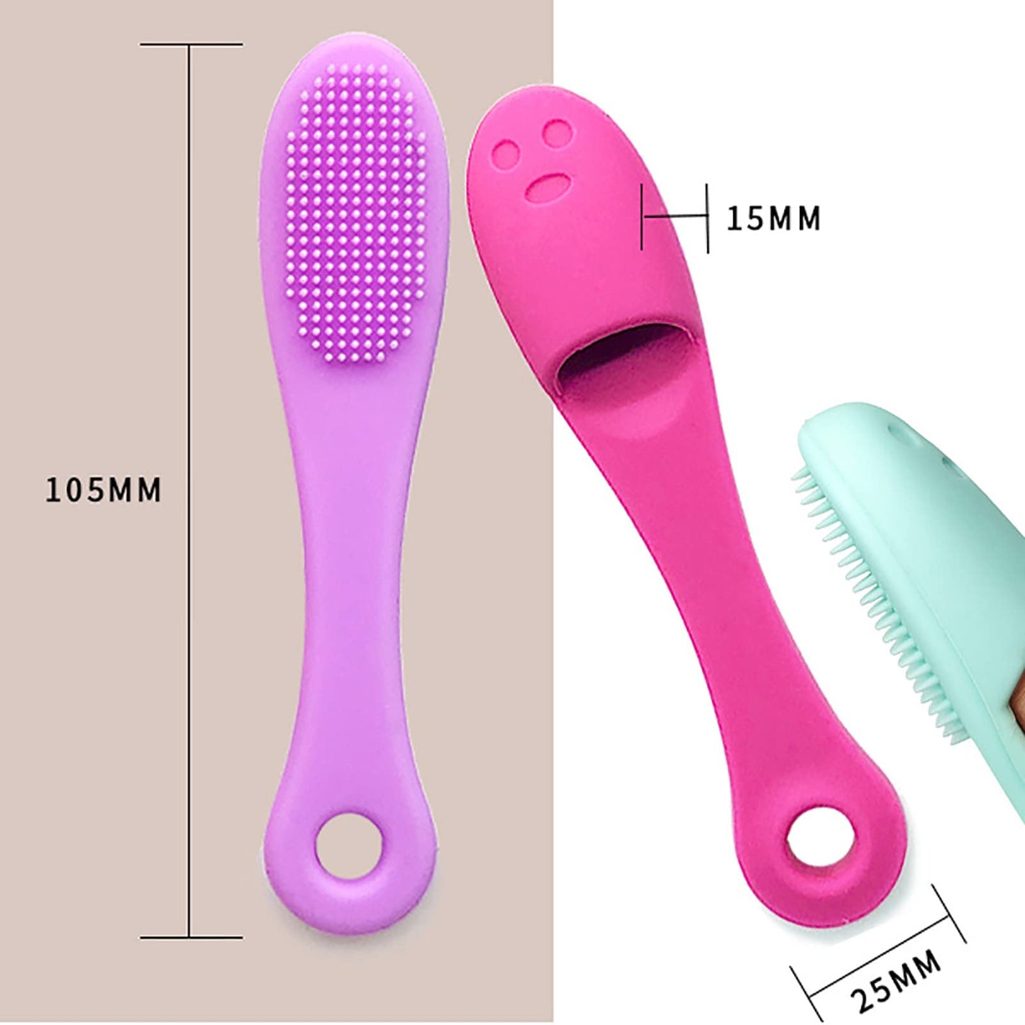 5-Pack Soft Silicone Manual Facial Cleansing Brushes, Face Scrubber Cleanser Brush for Gently and Effectively Cleaning, Removing Blackheads Beauty & Personal Care KATPOSIN
