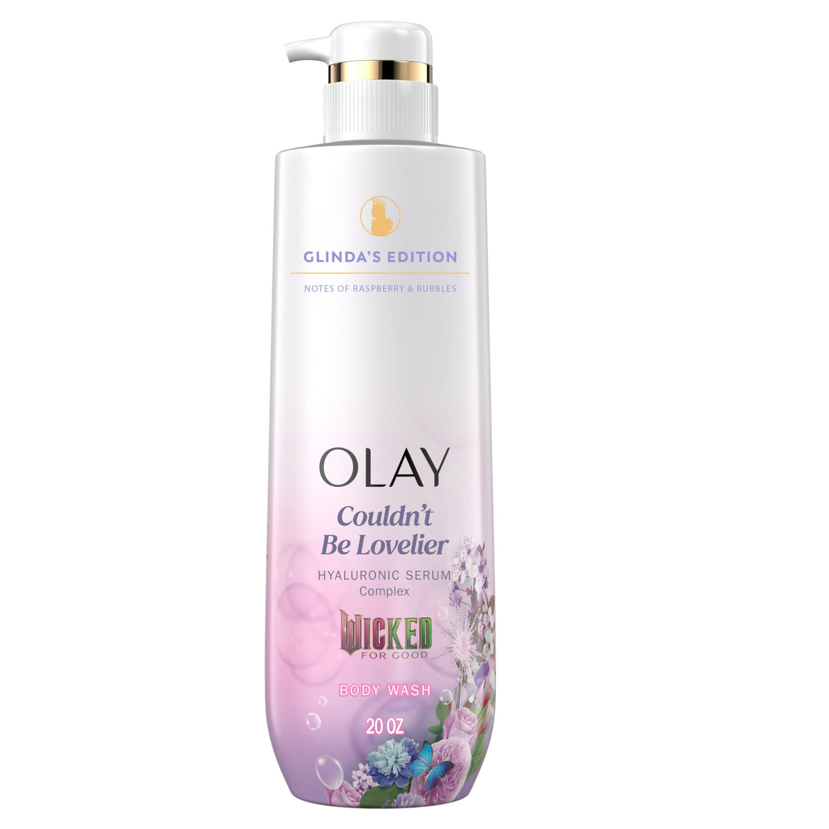 Olay Body Wash for Women, Couldn't Be Lovelier Glinda's Edition, Intensely Hydrating & Renewing, Pro-Hyaluronic Acid Serum with Vitamin B3, For All Beauty & Personal Care Olay