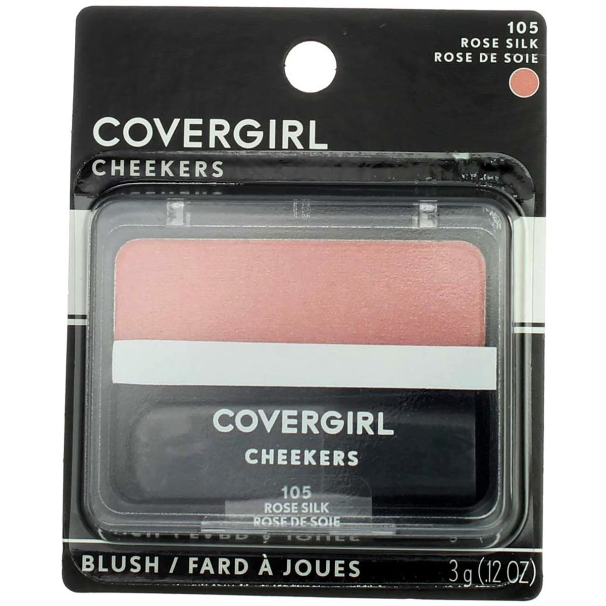 CoverGirl Cheekers Blush, Rose Silk [105], 0.12 oz (Pack of 2) Beauty & Personal Care COVERGIRL