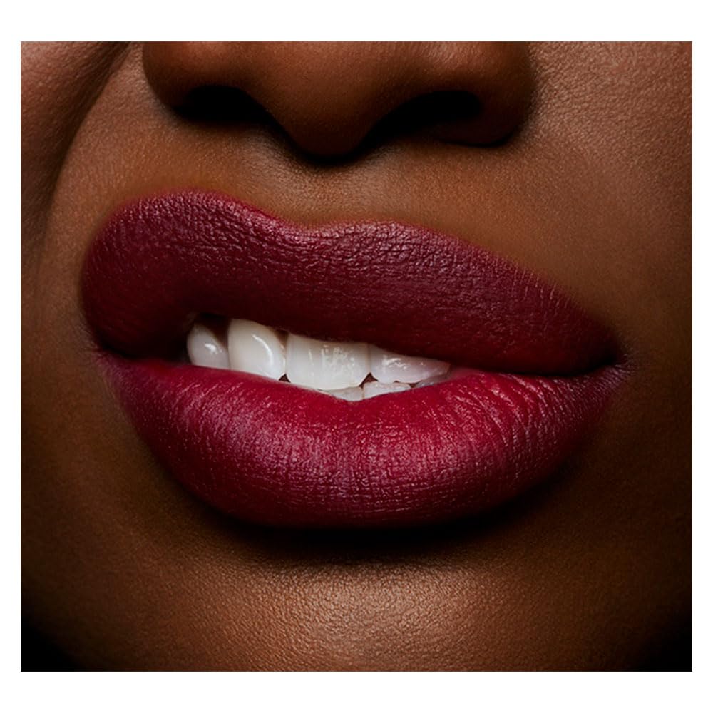MAC Cosmetics Powder Kiss Liquid Lipcolour - 983 Burning Love (Deep intense berry) .17 oz / 5 ml Beauty & Personal Care MAC