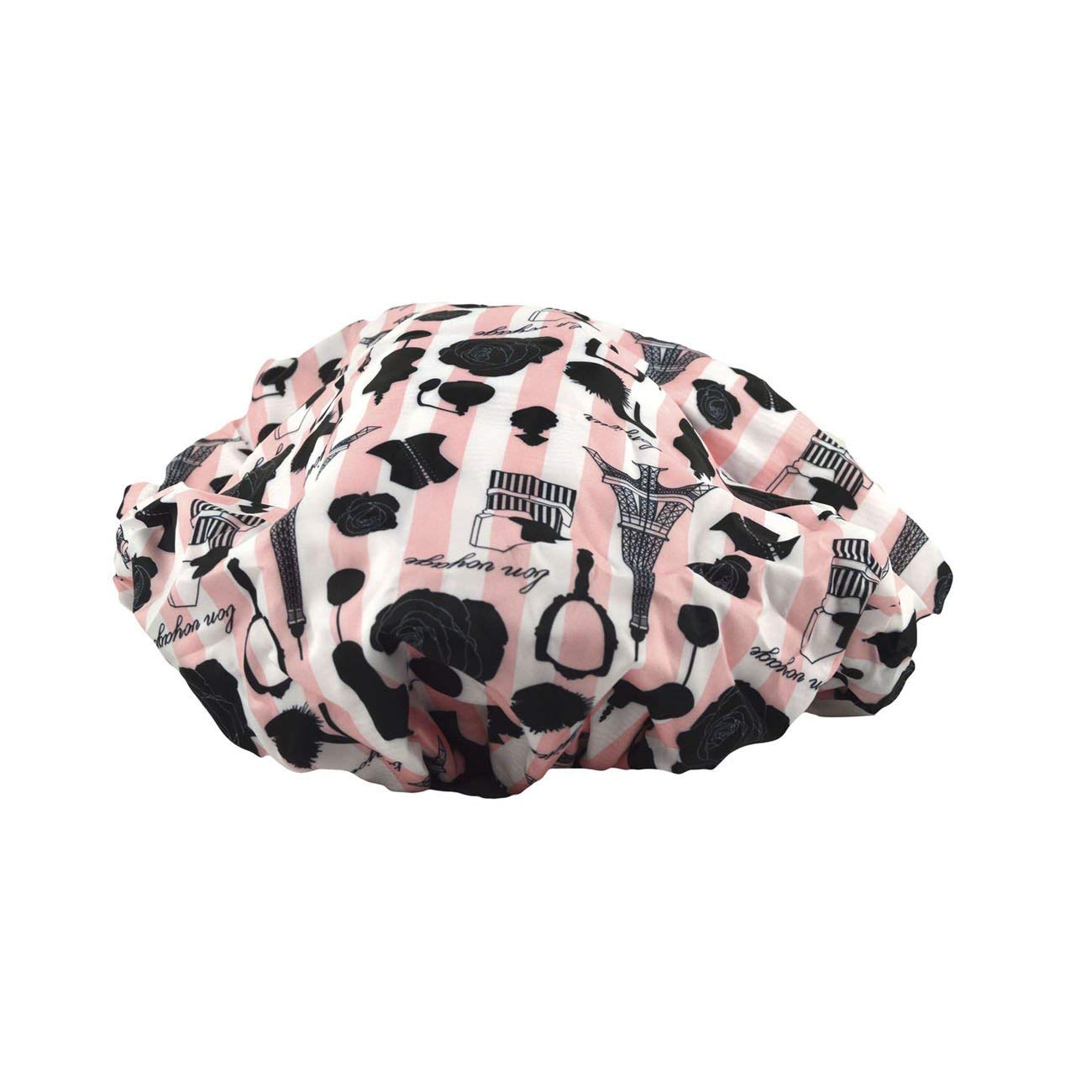 Reusable Nylon Bath & Shower Cap, Reversible Oversized Waterproof Shower Caps Large Designed for all Hair Lengths w Terry Lining & Elastic Band Beauty & Personal Care Betty Dain