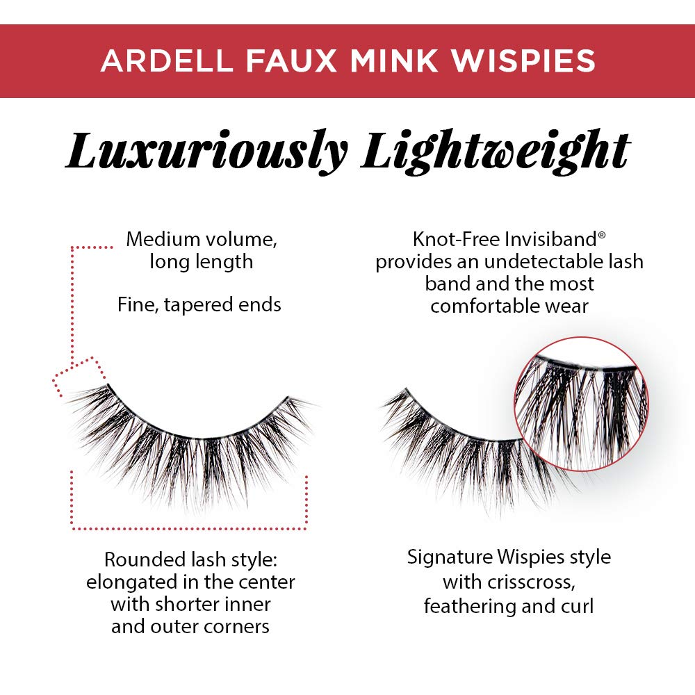 Ardell False Lashes Faux Mink Wispies Multipack, 1 pk x 4 pairs Beauty & Personal Care Ardell