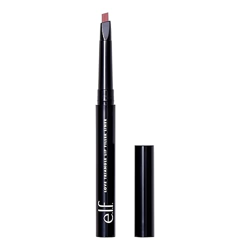 e.l.f. Love Triangle Lip Filler Liner, 2-in-1 Lipliner Pencil For Sculpting & Filling, Long-Lasting Intense Color, Vegan , Soft Pink Beauty & Personal Care e.l.f.