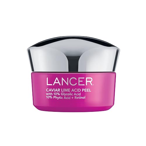 Lancer Skincare | Caviar Lime Acid & Retinol Peel | Glycolic Acid Chemical Peel for Face | Chemical Exfoliant for Dark Spots & Dead Skin Remover | 1.7 Beauty & Personal Care Lancer