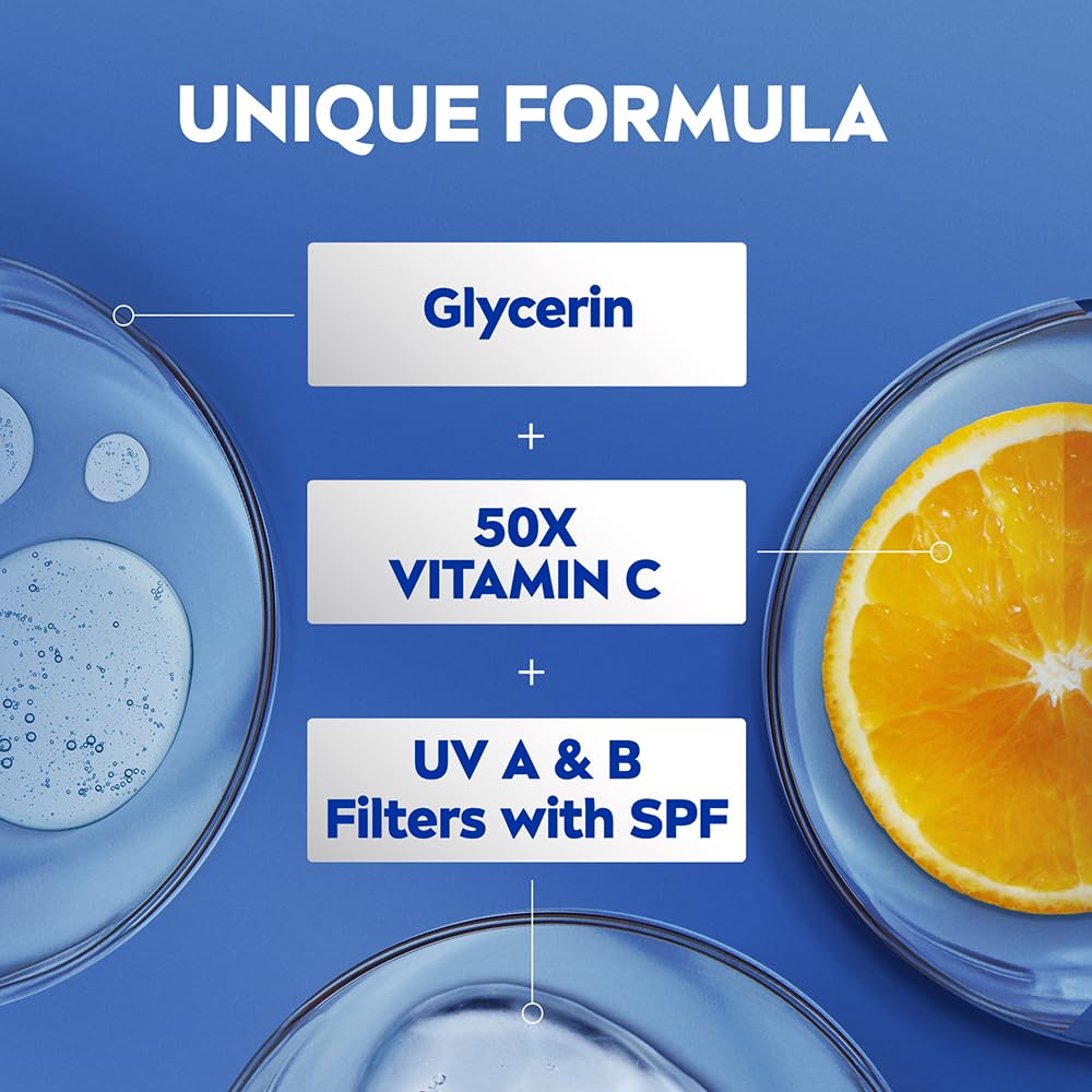 Nivea Natural Glow Body Lotion with SPF 15, Vitamin C, Lightweight Moisturizing Lotion for Daily Use, 13.52 Fl Oz (Pack of 1) Beauty & Personal Care NIVEA