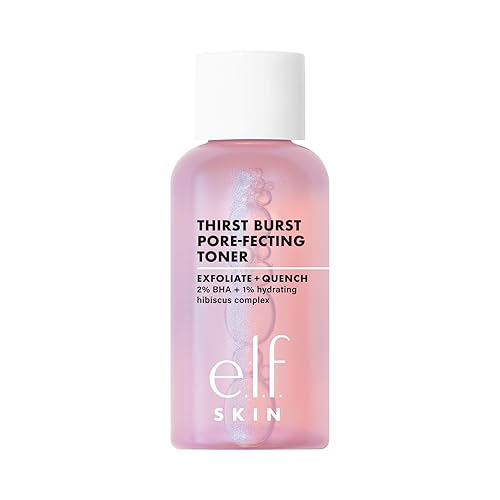 e.l.f. Thirst Burst Pore-fecting Toner Mini, Hydrating & Exfoliating for Face, Smooths, Plumps, Pore-Minimizing, Infused with Salicylic Acid, Vegan Beauty & Personal Care e.l.f.