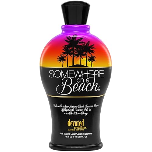 Somewhere on a Beach, Indoor Outdoor, Instant Dark Tanning Lotion 12.25 Ounce Beauty & Personal Care Devoted Creations