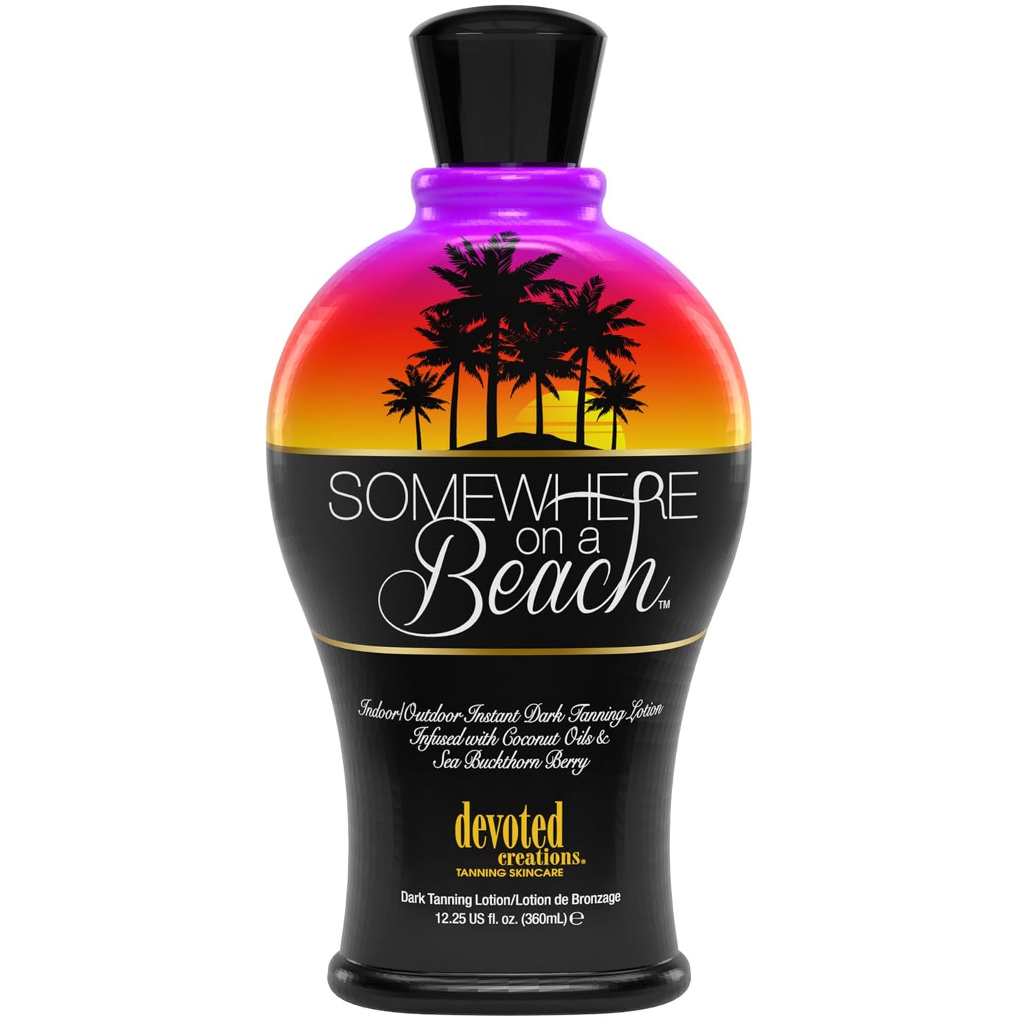 Somewhere on a Beach, Indoor Outdoor, Instant Dark Tanning Lotion 12.25 Ounce Beauty & Personal Care Devoted Creations