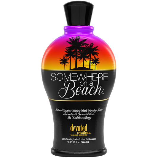 Somewhere on a Beach, Indoor Outdoor, Instant Dark Tanning Lotion 12.25 Ounce Beauty & Personal Care Devoted Creations