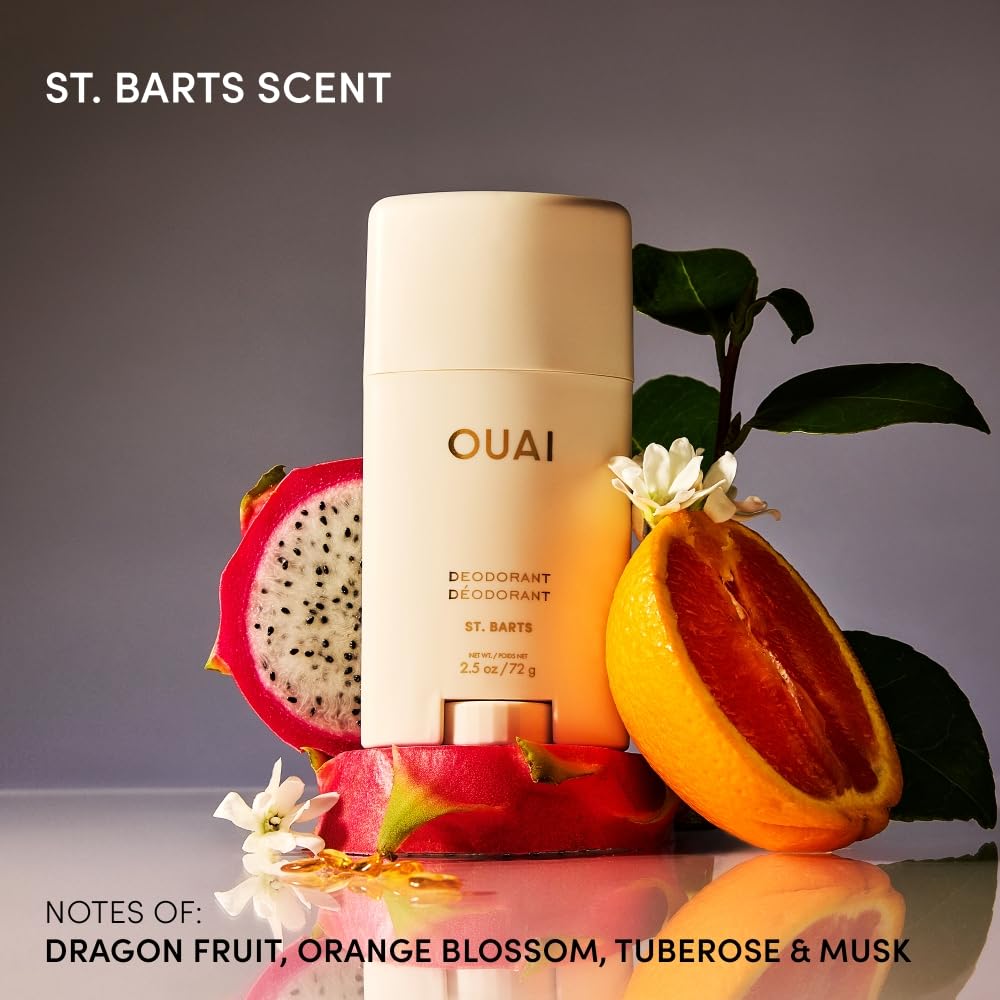 OUAI Aluminum Free Deodorant - Women's Deodorant with 24-Hour Odor Control & Invisible Application - Enriched with Notes of Dragon Fruit, Orange Beauty and Personal Care OUAI