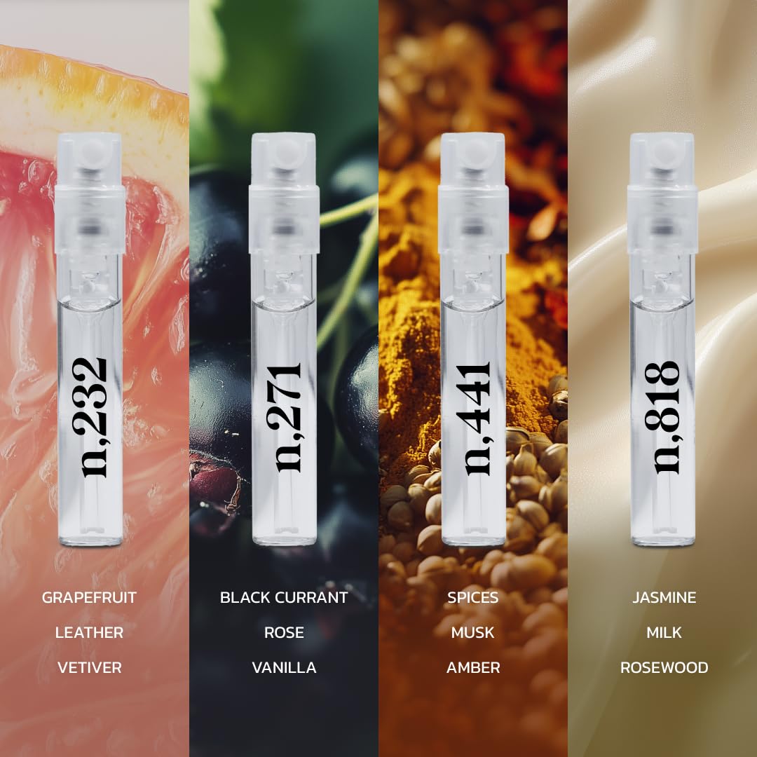 Noteworthy Fragrance Sampler Set | Luxury Perfume Samples | Includes Credit Toward 100ml Purchase | Notes of Vanilla, Sandalwood, Citrus & More | Beauty & Personal Care Noteworthy