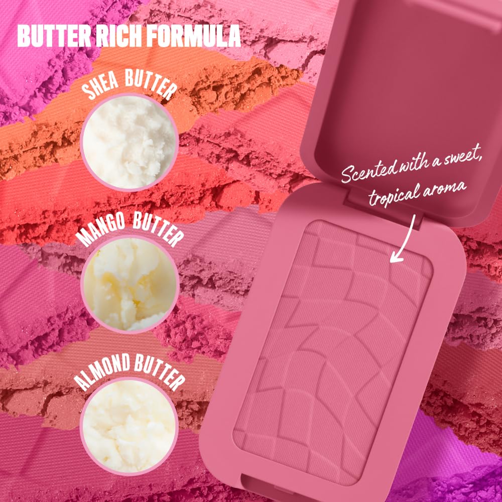 NYX PROFESSIONAL MAKEUP Buttermelt Powder Blush, Fade and Transfer-Resistant Blush, Up to 12HR Make Up Wear, Vegan Formula - For The Butta Beauty & Personal Care NYX PROFESSIONAL MAKEUP
