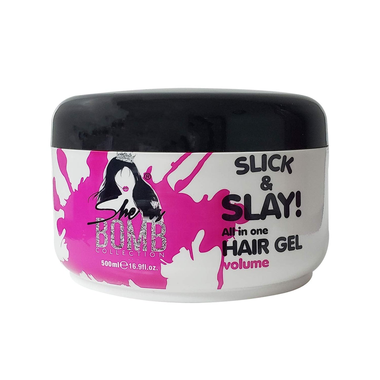 She Is Bomb Collection Slick & Slay All-in-One Hair Gel 16.9 fl. oz. Beauty & Personal Care she is bomb collection