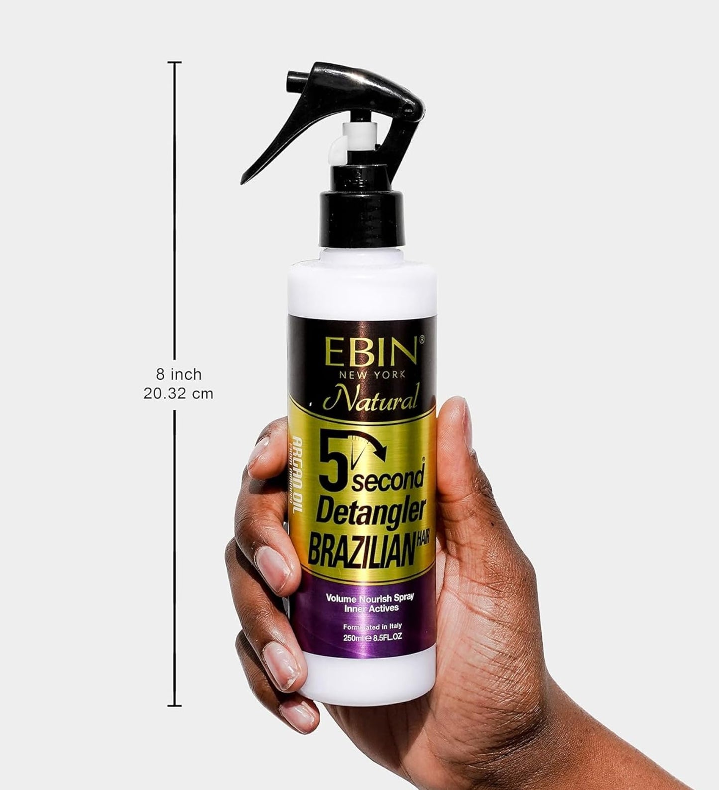 EBIN NEW YORK 5 Second Detangler - Moroccan Argan Oil Infused | Instant Moisture, Lightweight Conditioner | Softens, Smooths & Adds Shine | Wig Beauty & Personal Care EBIN NEW YORK