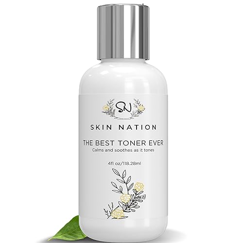Skin Nation Hydrating Gentle Rosewater Toner with Aloe Vera and Chamomile, Alcohol-Free and Paraben-Free, for Dry, Sensitive, Oily and Combination Beauty & Personal Care Skin Nation