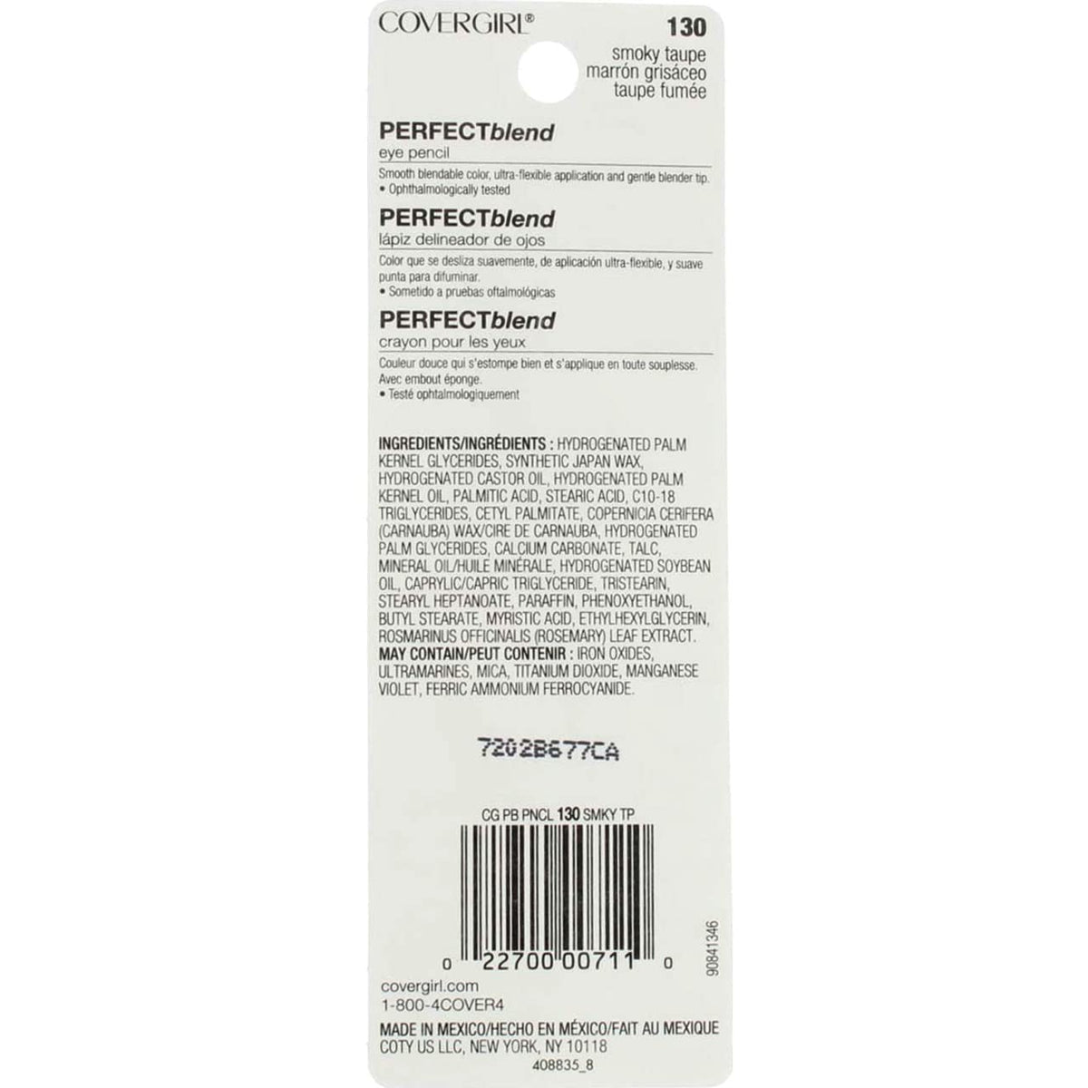 Covergirl Perfect Blend Eyeliner Pencil, Smoky Taupe, (Pack of 8)