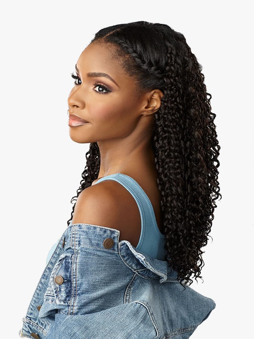 Sensationnel Curls Kinks & Co Synthetic Hair Clip ins - DREAM CHASER 14 (Color:4 MEDIUM BROWN)