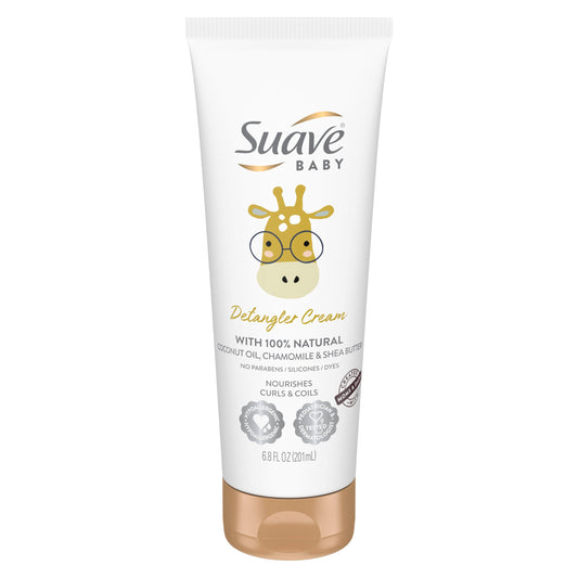 Suave Baby Detangler Cream for Curly, Coily Hair, with 100% Natural Coconut Oil, Chamomile & Shea Butter No Parabens, Silicones, Dyes 6.8 OZ Beauty & Personal Care Suave
