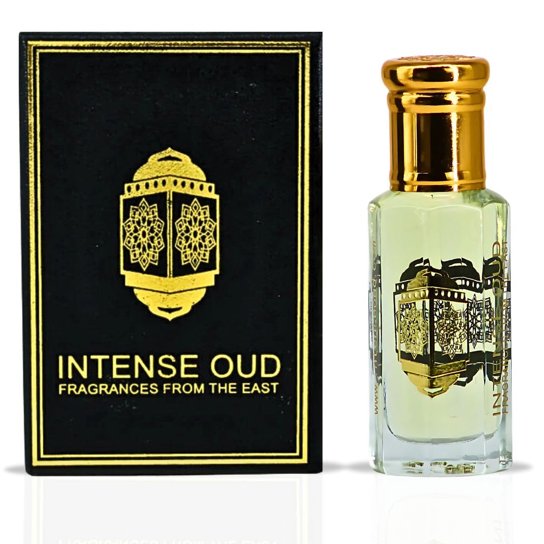 INTENSE OUD Majnoon Long Lasting Arabian Perfume Oils for Women 12ML (0.40 OZ) Fragrance Oil with Pineapple, Vanilla & Musky Notes - Concentrated Beauty & Personal Care INTENSE OUD