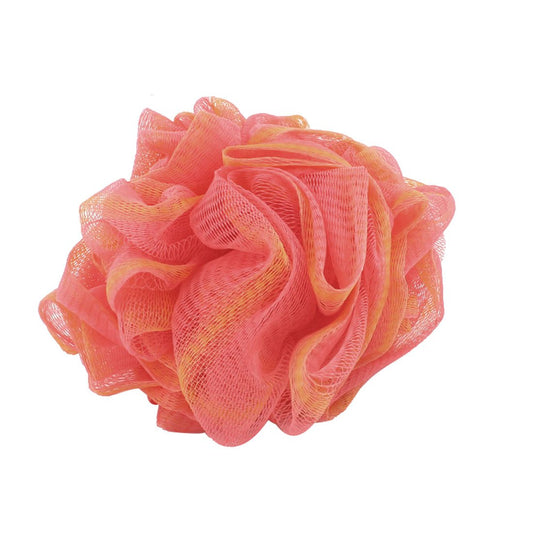 Ruilogod LDPE Home Bathroom Mesh Body Cleaner Scrubber Shower Pouf Red Orange (id: 701 552 c88 c8a dc6 Beauty and Personal Care Ruilogod