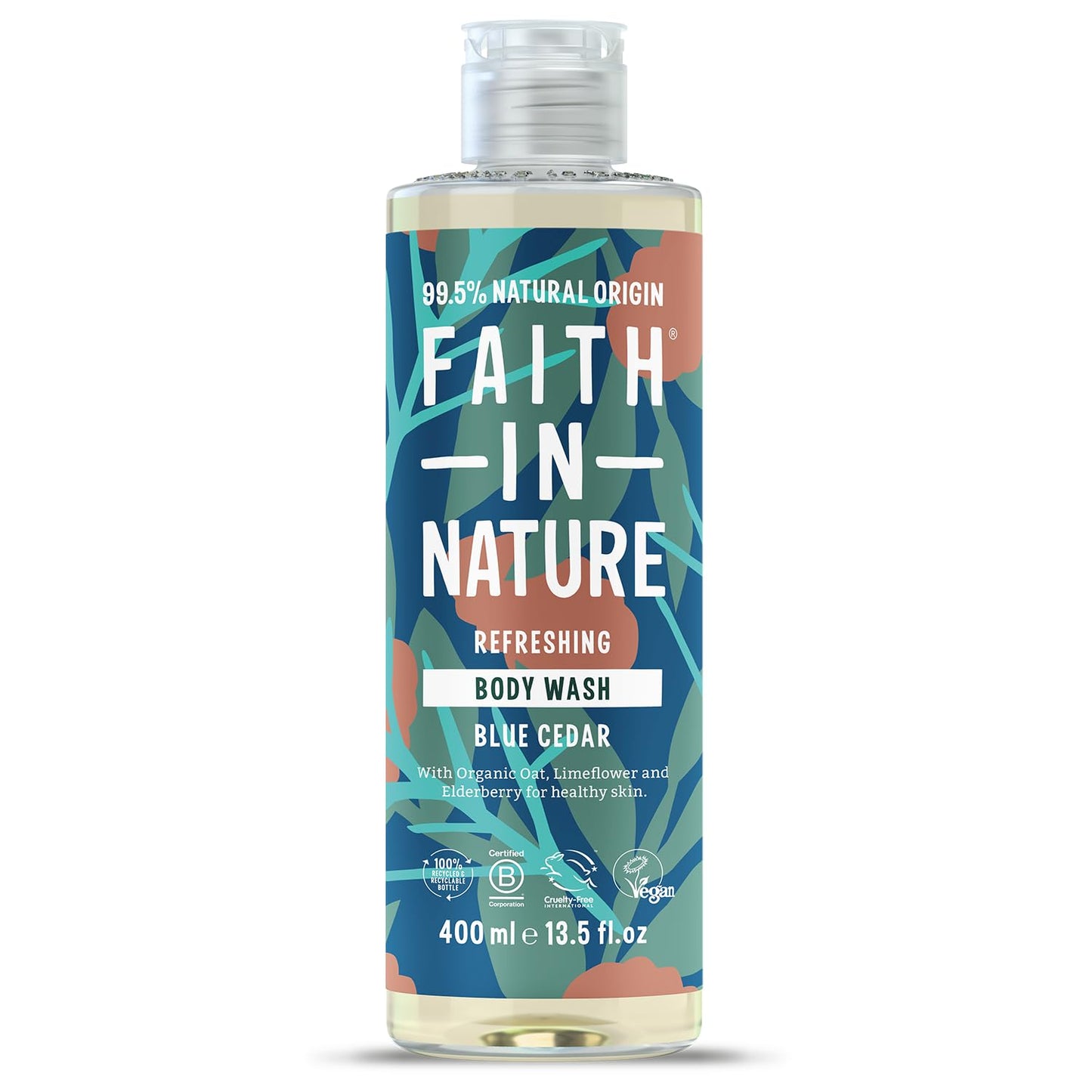 Faith in Nature For Men Blue Cedar Body Wash 400ml Beauty & Personal Care FAITH IN NATURE