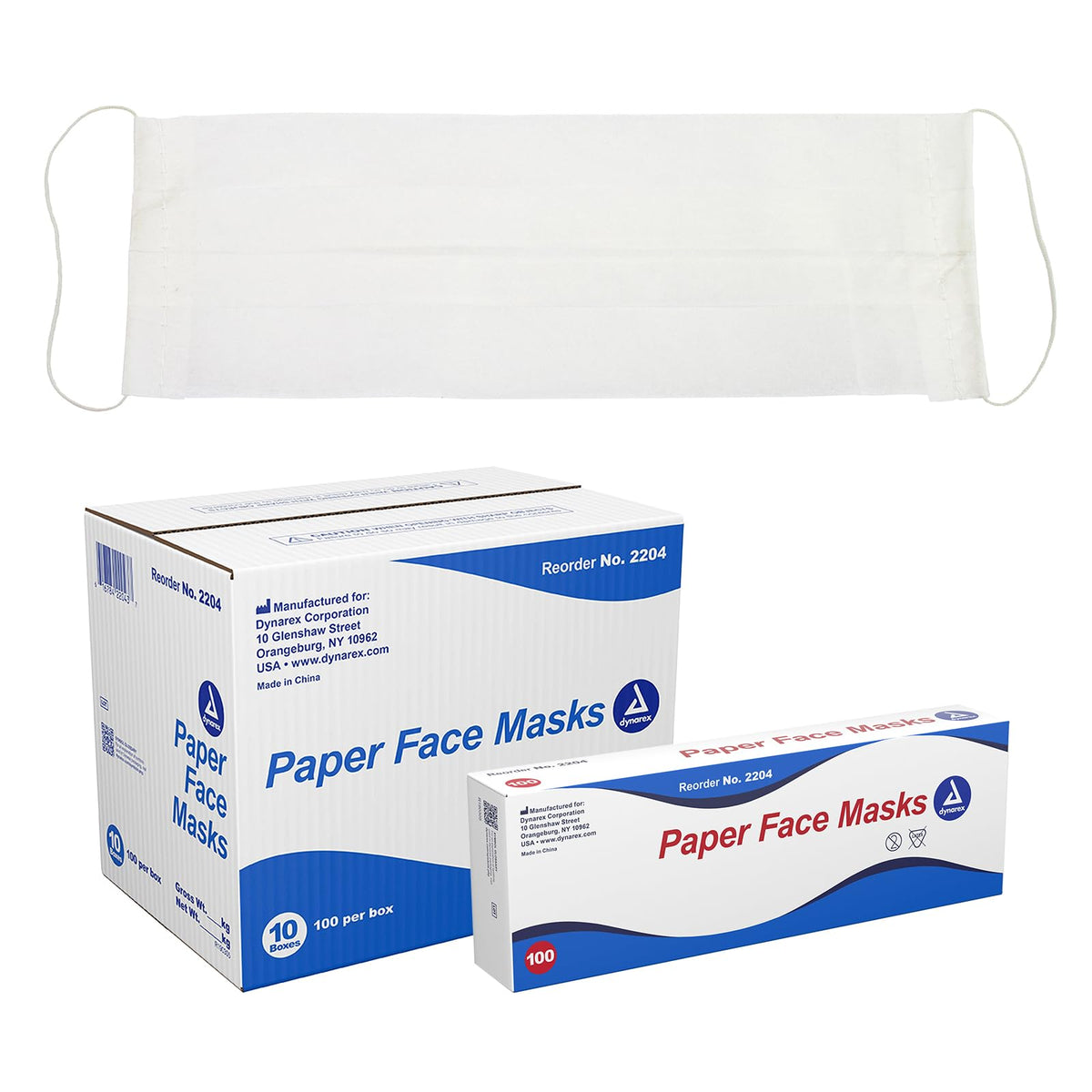 Dynarex Face Mask Paper, 10-Count (Pack of 2) Beauty & Personal Care Dynarex